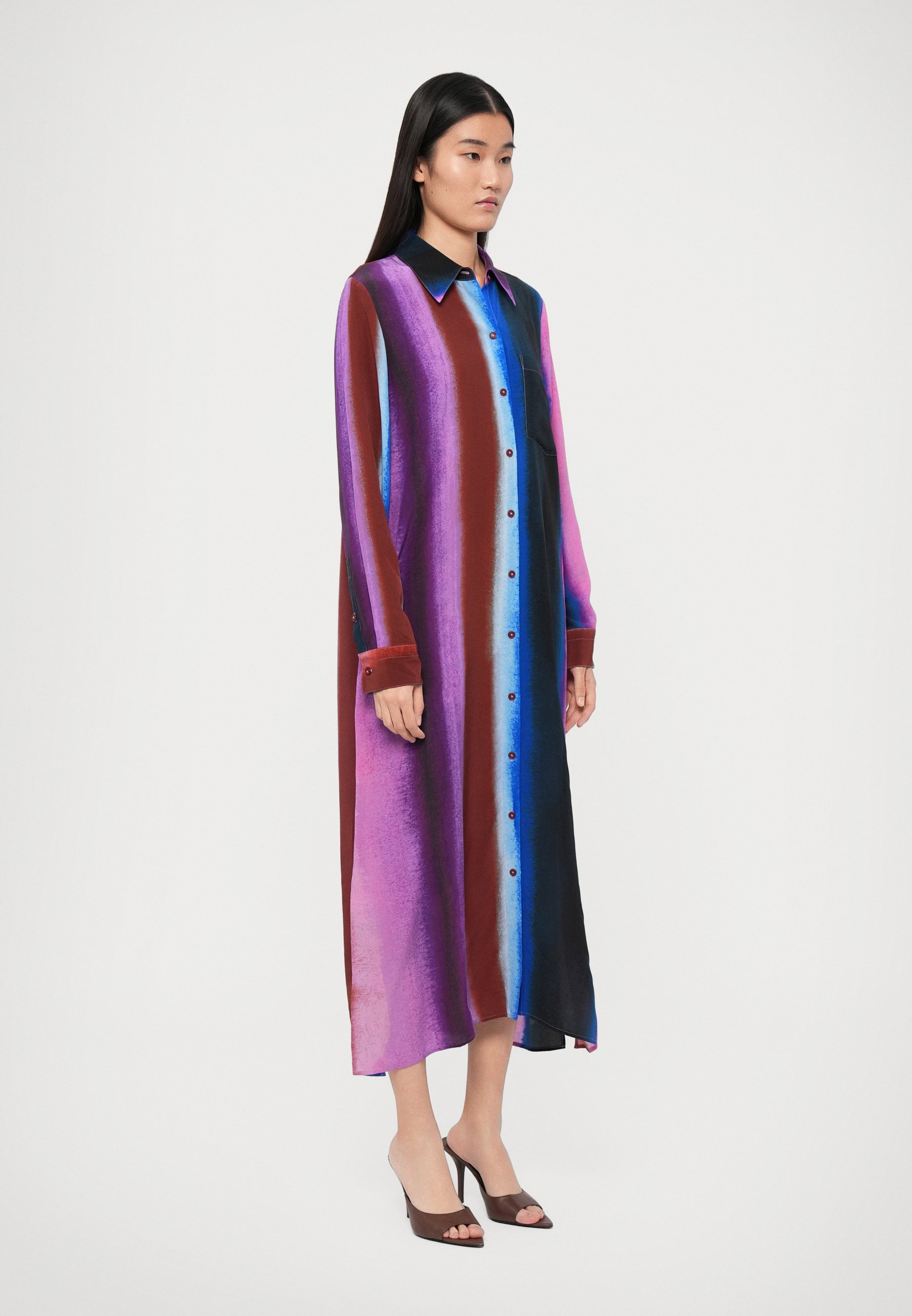 Robe Carrie de Diane von Furstenberg - Robe-chemise rose
