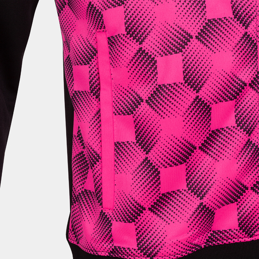 Veste à capuche Joma Supernova III, noir/rose fluo