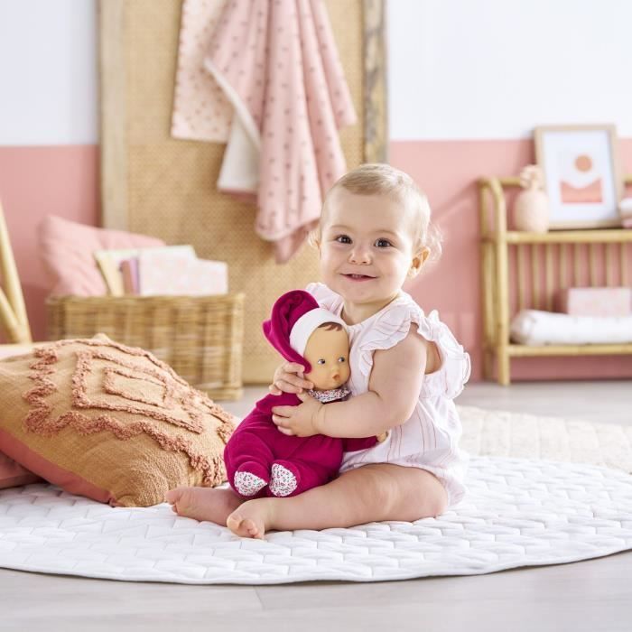 Doudou - COROLLE - Babipouce Rose Grenadine - 28 cm - senteur vanille - dès la naissance