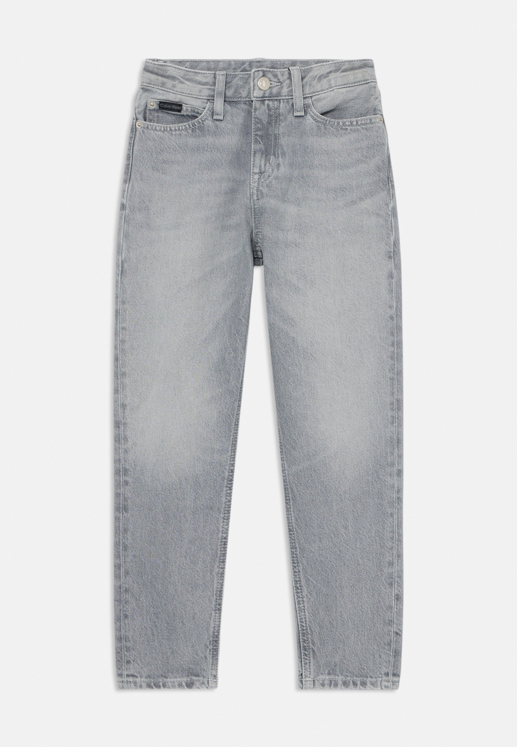 Calvin Klein Jeans BARREL - Rechte pijpen jeans - zoutpepergrijs