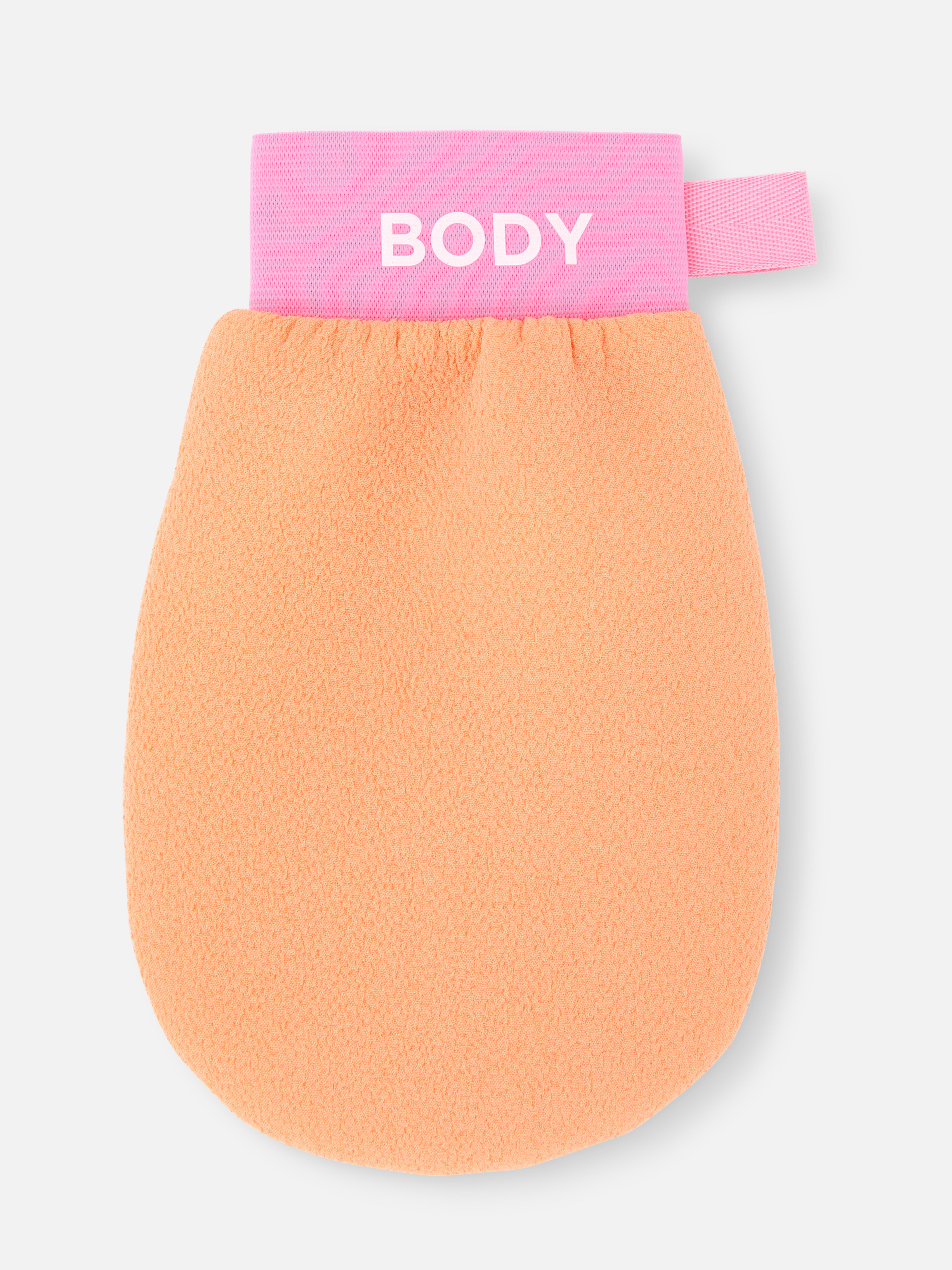 Mănușă de exfoliere corporală Folosește această mănușă de exfoliere singură sau cu exfoliantul tău fructat preferat