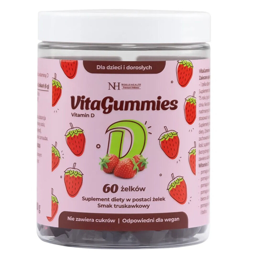 Noble Health VitaGummies Vitamina D al gusto fragola