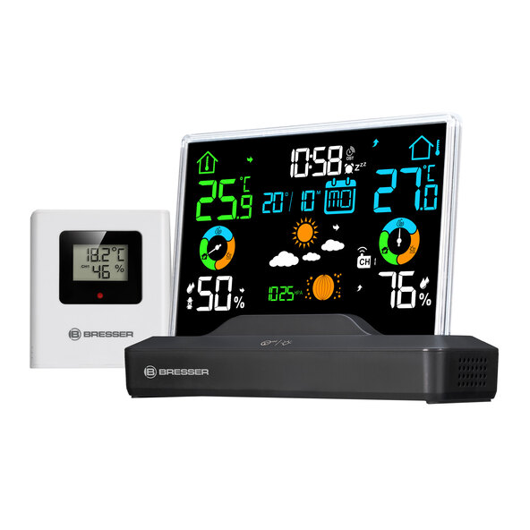 Stație meteo wireless color cu afișaj fără ramă