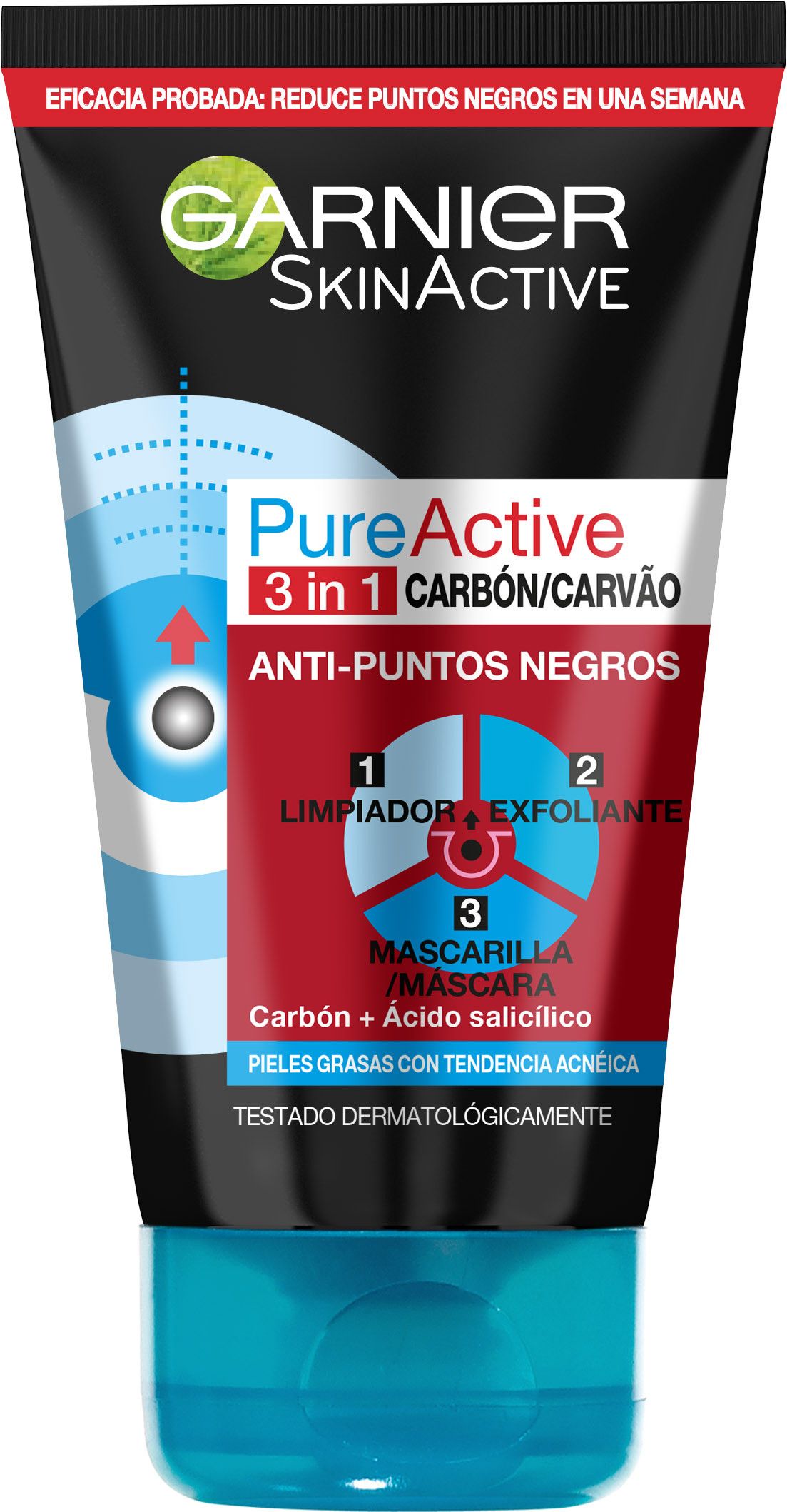 Pure Active 3-u-1 sredstvo za čišćenje s aktivnim ugljenom Čišćenje lica za muškarce