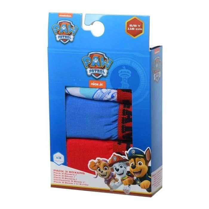 Pacote com 3 cuecas boxer de algodão para meninos 