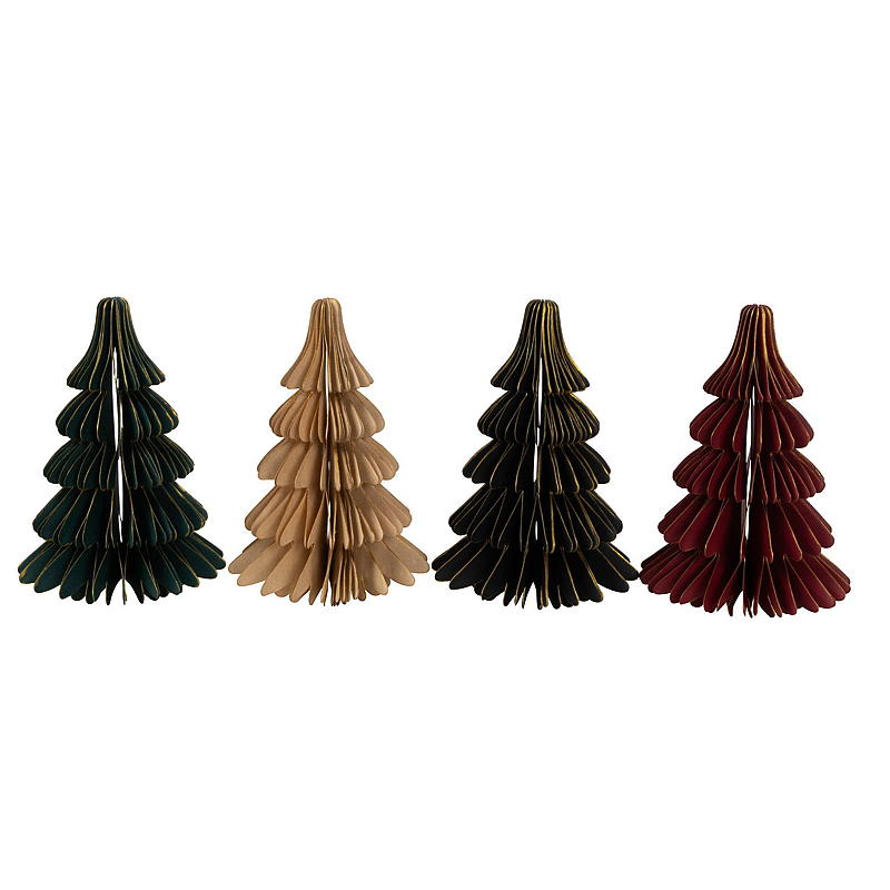 Home Papieren Kerstboom Honingraat 18 x 27 cm