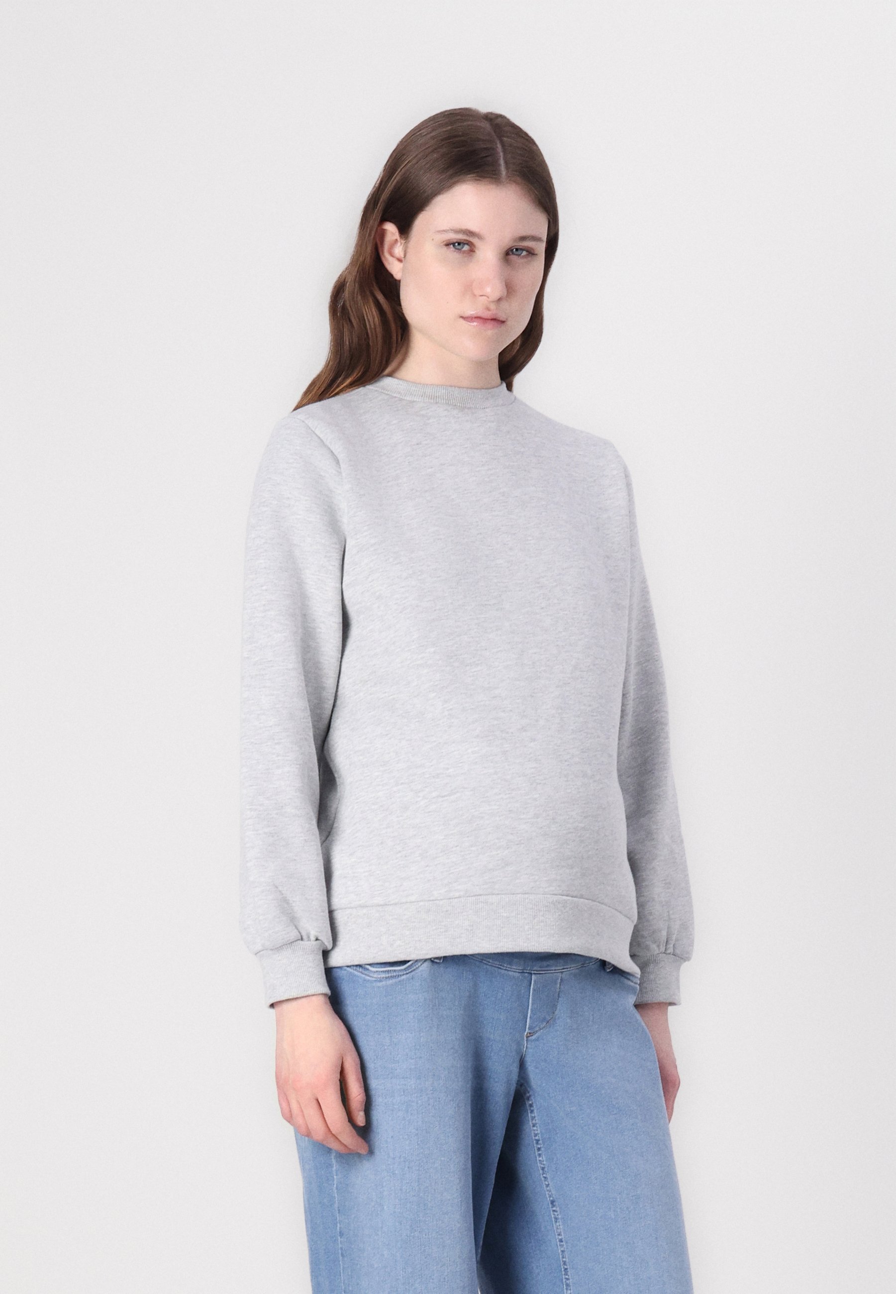 Anna Field MAMA MATERNITY BASIC OVERSIZED 2-PACK - Sweatshirt - echt zwart/grijs