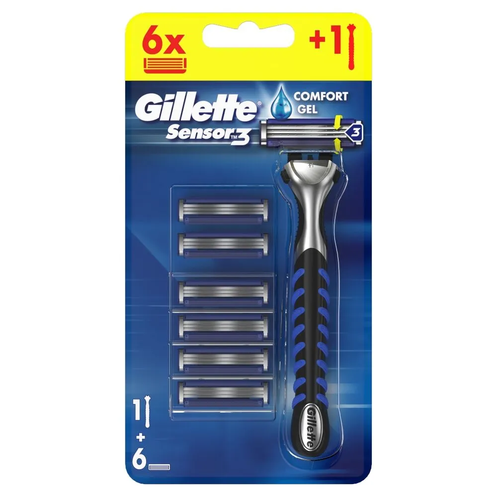 Gillette Sensor 3 Maszynka do Golenia + 6 Wkładów