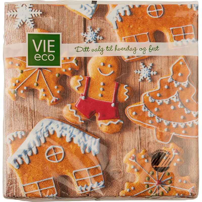 Vie Eco Servetter 20-pack 33x33 cm, julmotiv
