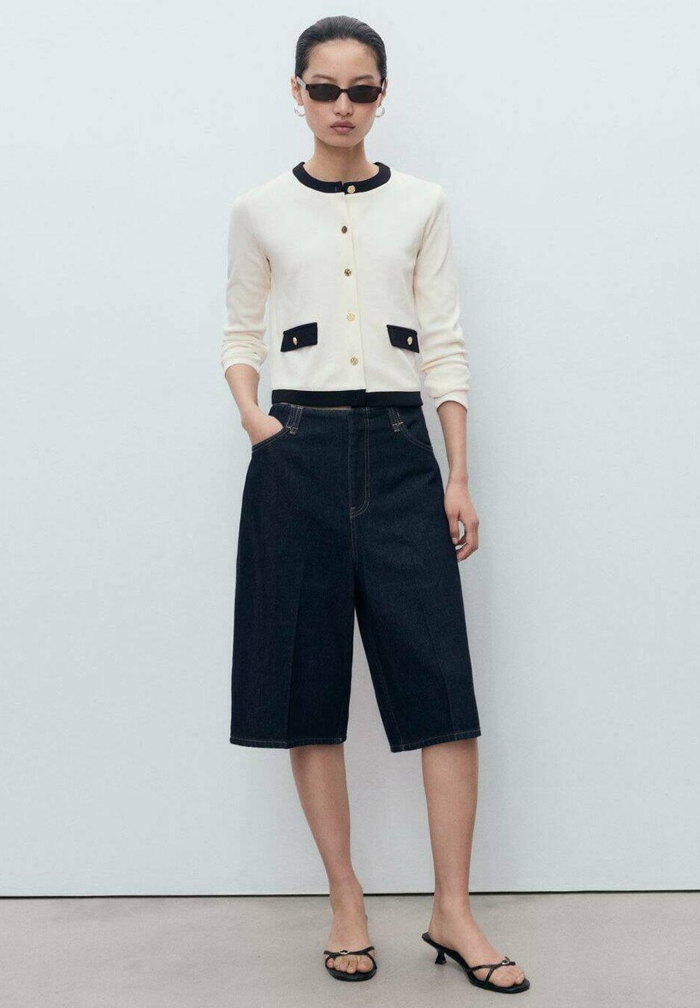 Cardigan Mango - bianco sporco