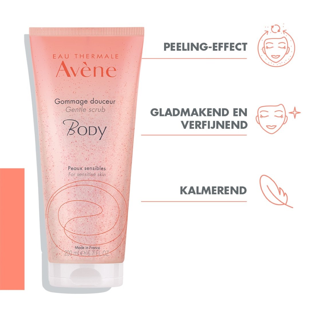 Avène Body Scrub Eau Thermale Jemná exfoliácia - 200 ml