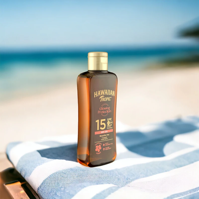 Spray de óleo seco protetor Hawaiian Tropic FPS 15