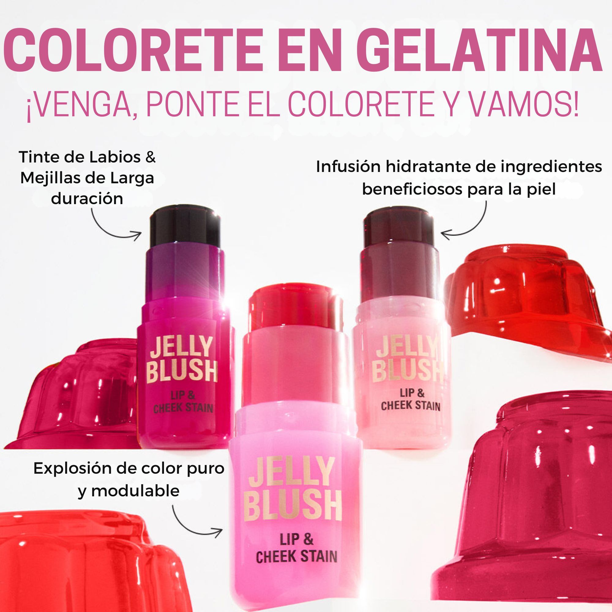 Jelly Blush odtenek za ustnice in lica Rdečila