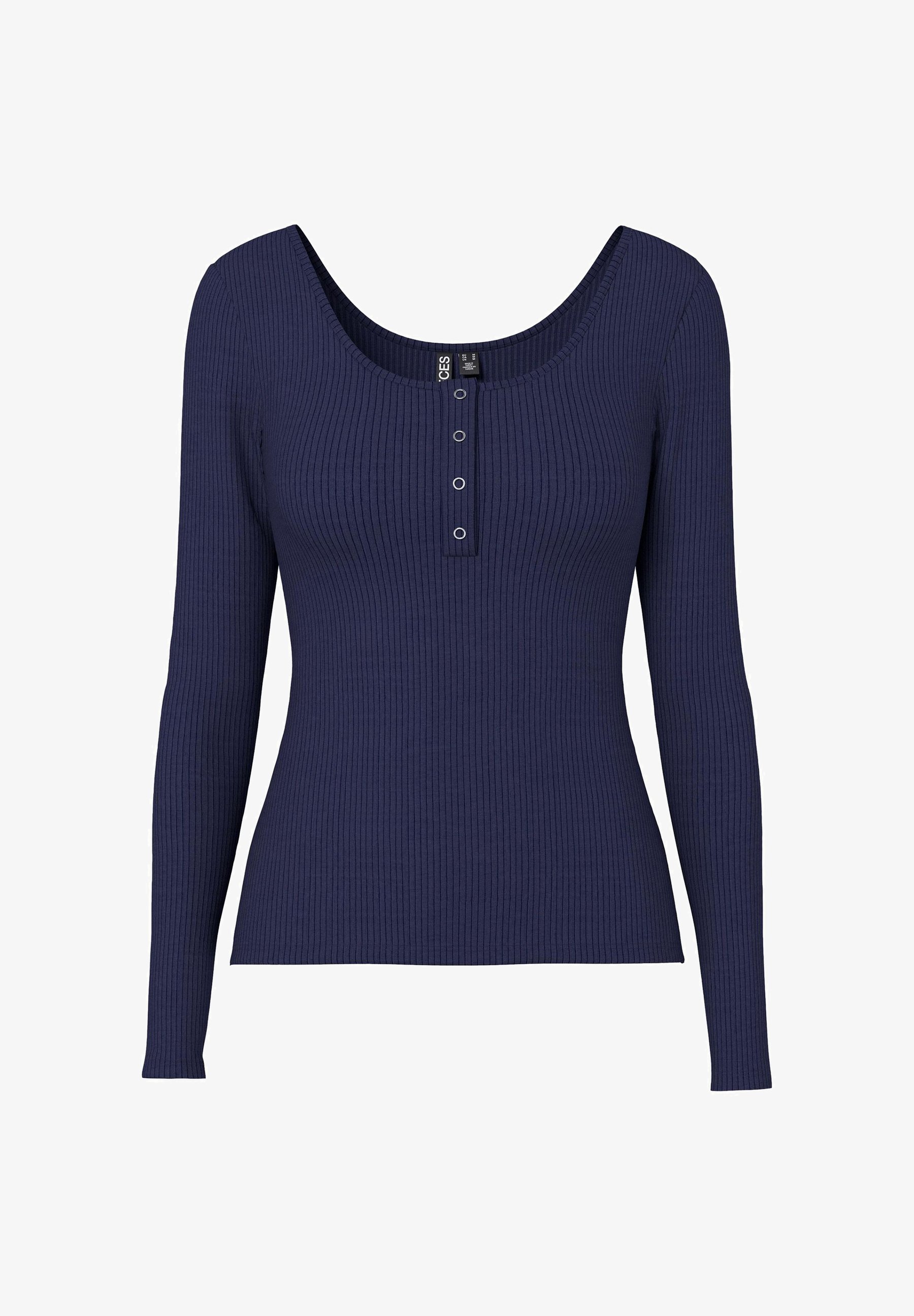 Pieces PCKITTE LS JRS NOOS BC - Top met lange mouwen - marineblauw