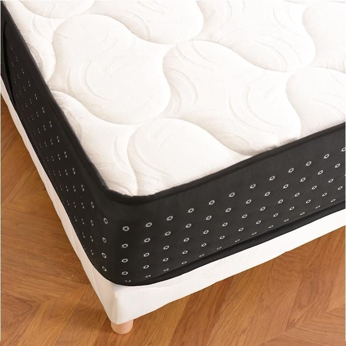 Base de cama + colchón COSMOS de 140x190 cm, altura 26 cm, espuma Techno Foam de alta densidad, confort equilibrado, 4 patas incluidas.