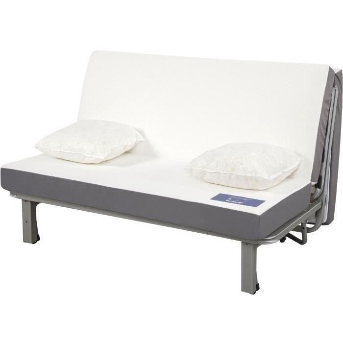 Sofá cama de 2 plazas DUNLOPILLO - Verde - DREAMER
