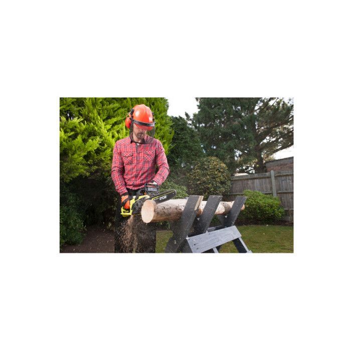 RYOBI - Tronçonneuse 1900 W - guide 35 cm - 15 m/s - tendeur sans outil - 2ème chaîne offerte - RCS1935B2C