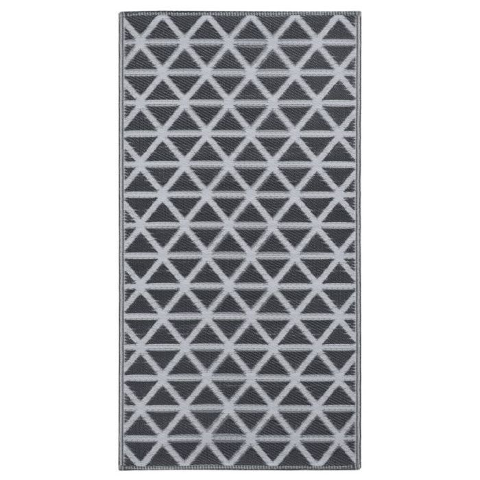 vidaXL Utomhusmatta svart 160x230 cm PP