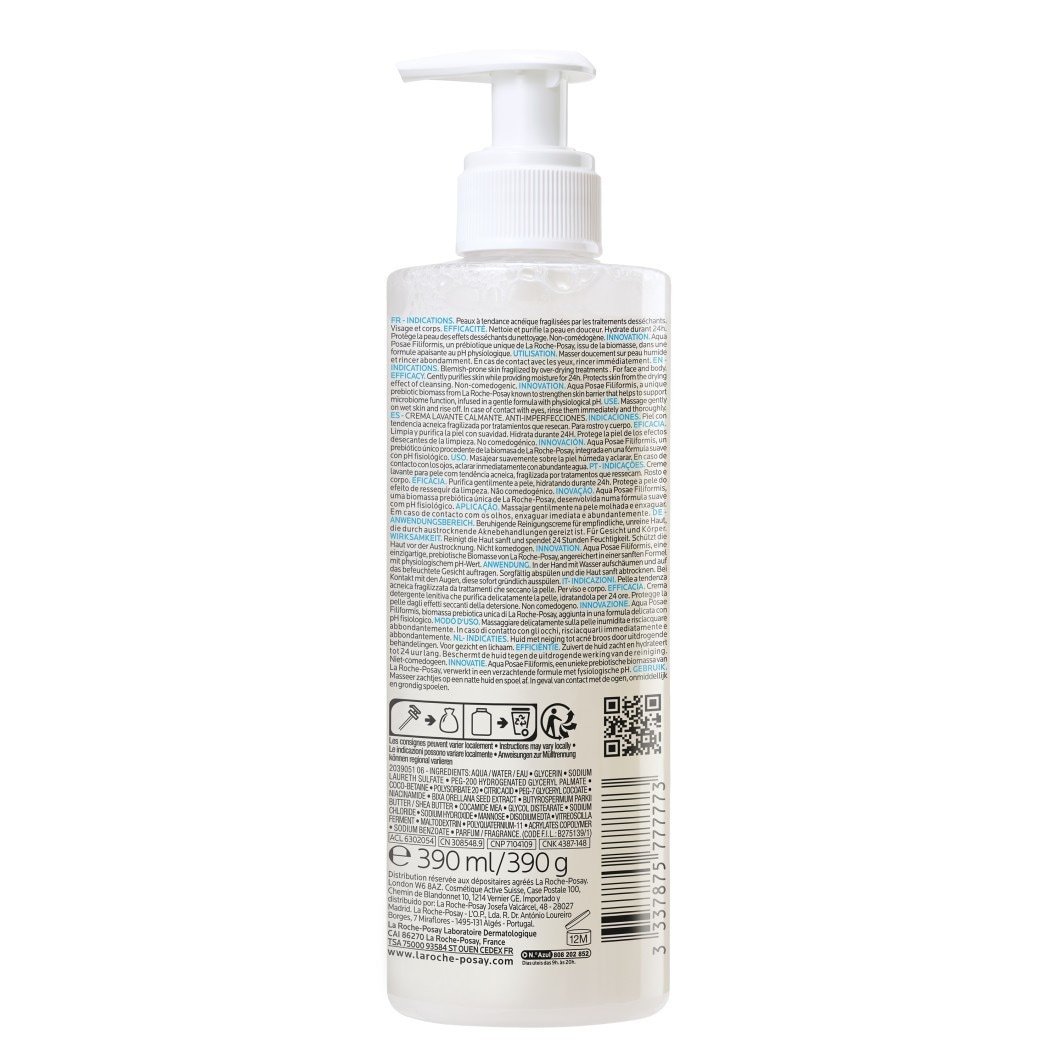 „La Roche-Posay“ valomasis kremas „Effaclar H ISO-BIOME“, 390 ml