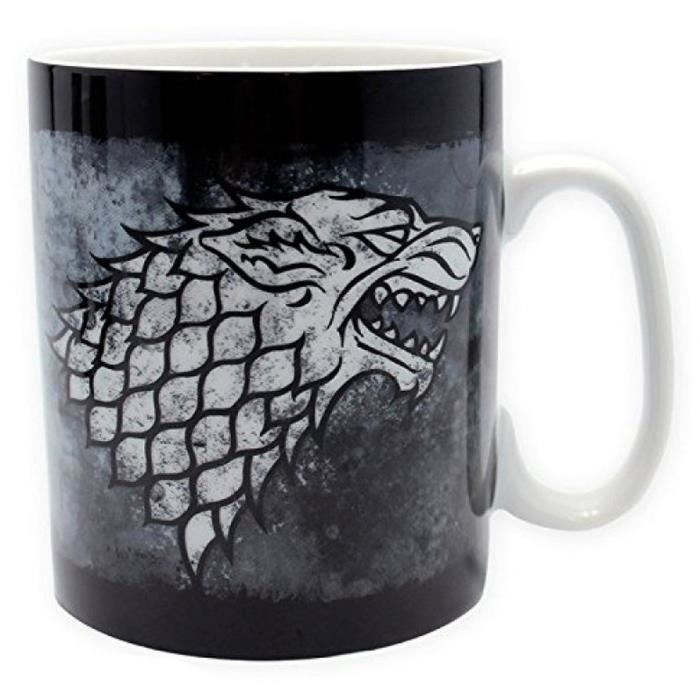 Caneca Game of Thrones - Stark - 460 ml - Porcelana com caixa - ABYstyle