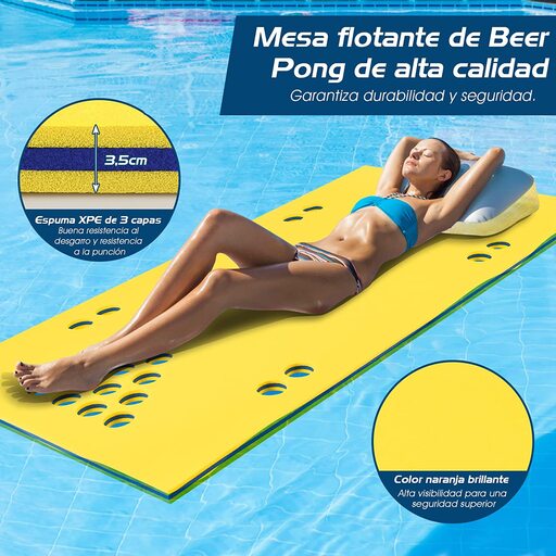  Costway Mehrzweck-Schwimmmatte aus XPE für Spiele