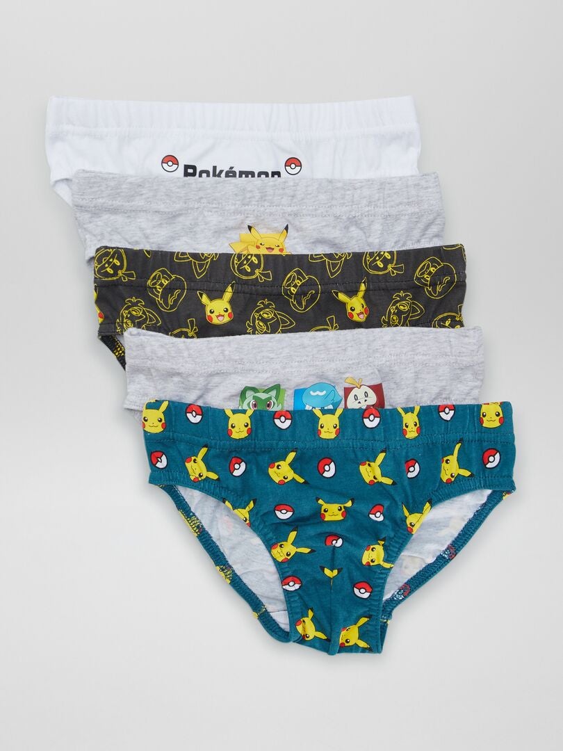 Zestaw 5 majtek „Pokemon” – BIAŁE