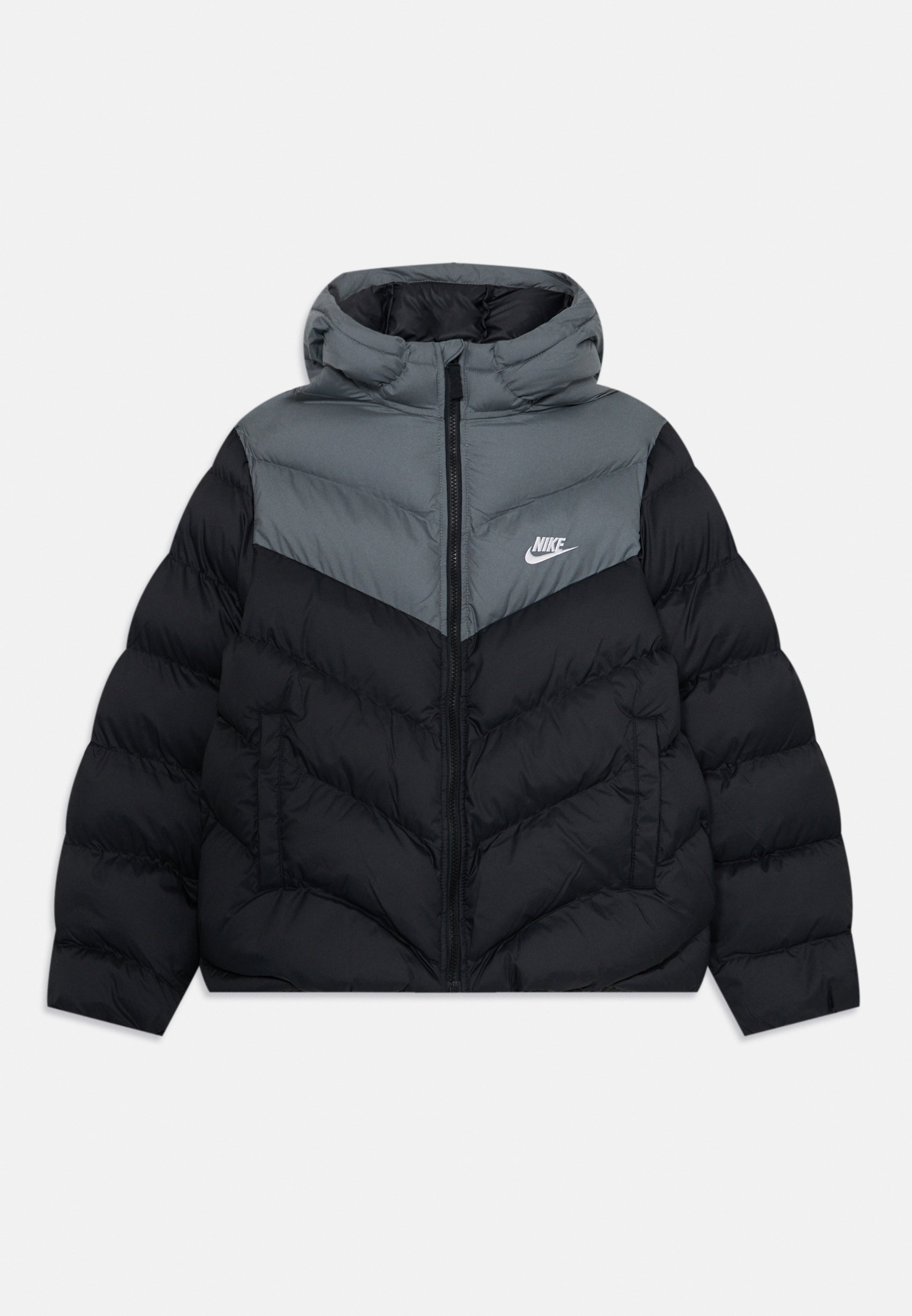 Nike Sportswear PUFFER UNISEX - Winterjas - zwart/rookgrijs/wit