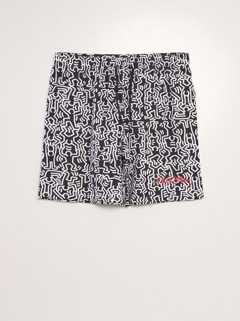 Conjunto de pijama de duas peças Keith Haring - Laranja