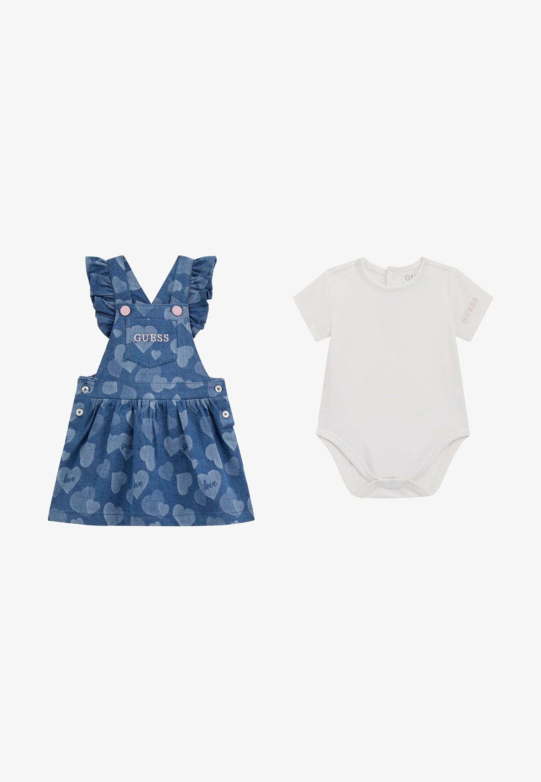 Guess SET LATZROCK UND BODY - Body - weiß