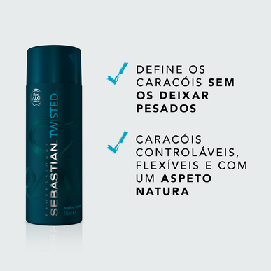 Sebastian Professionals Twisted Styling Cream, Slen och Flexibel Anti-Frizz Styling Cream, 140 ml