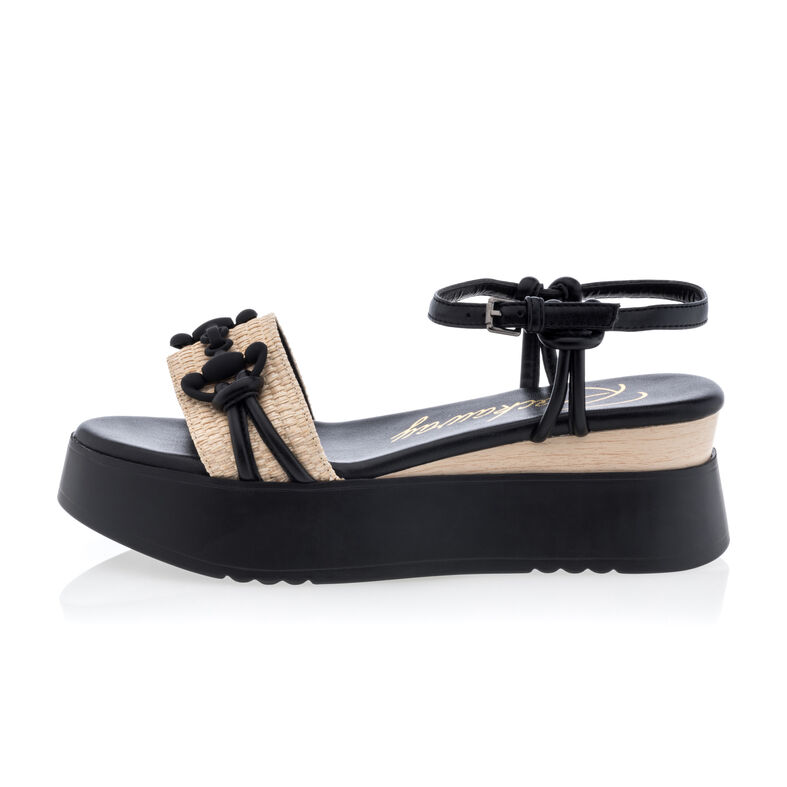 Schwarze Damensandalen / Zehenfreie Schuhe