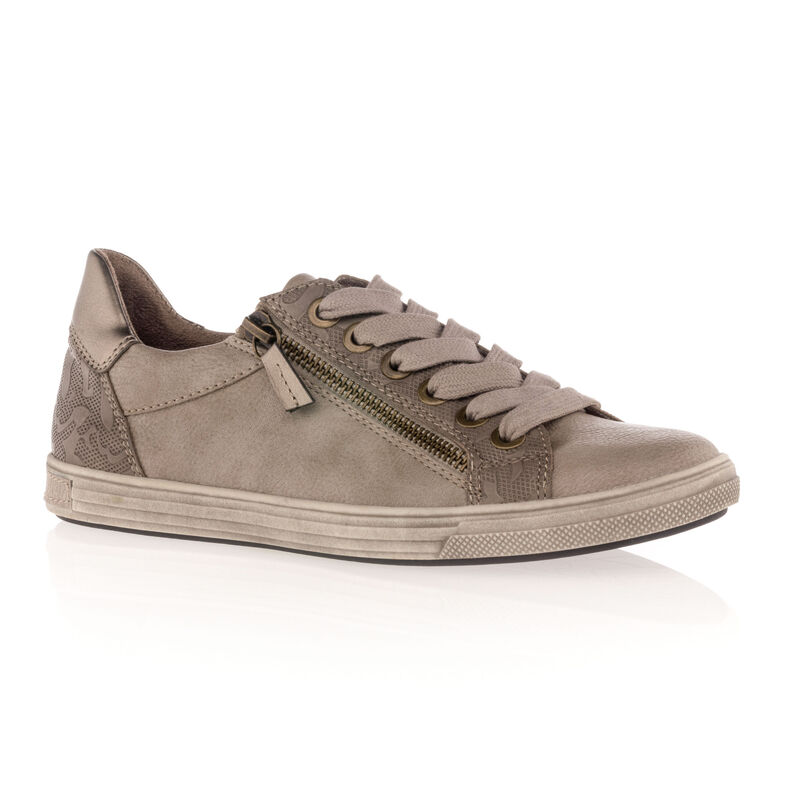 Zapatillas deportivas para mujer color beige.