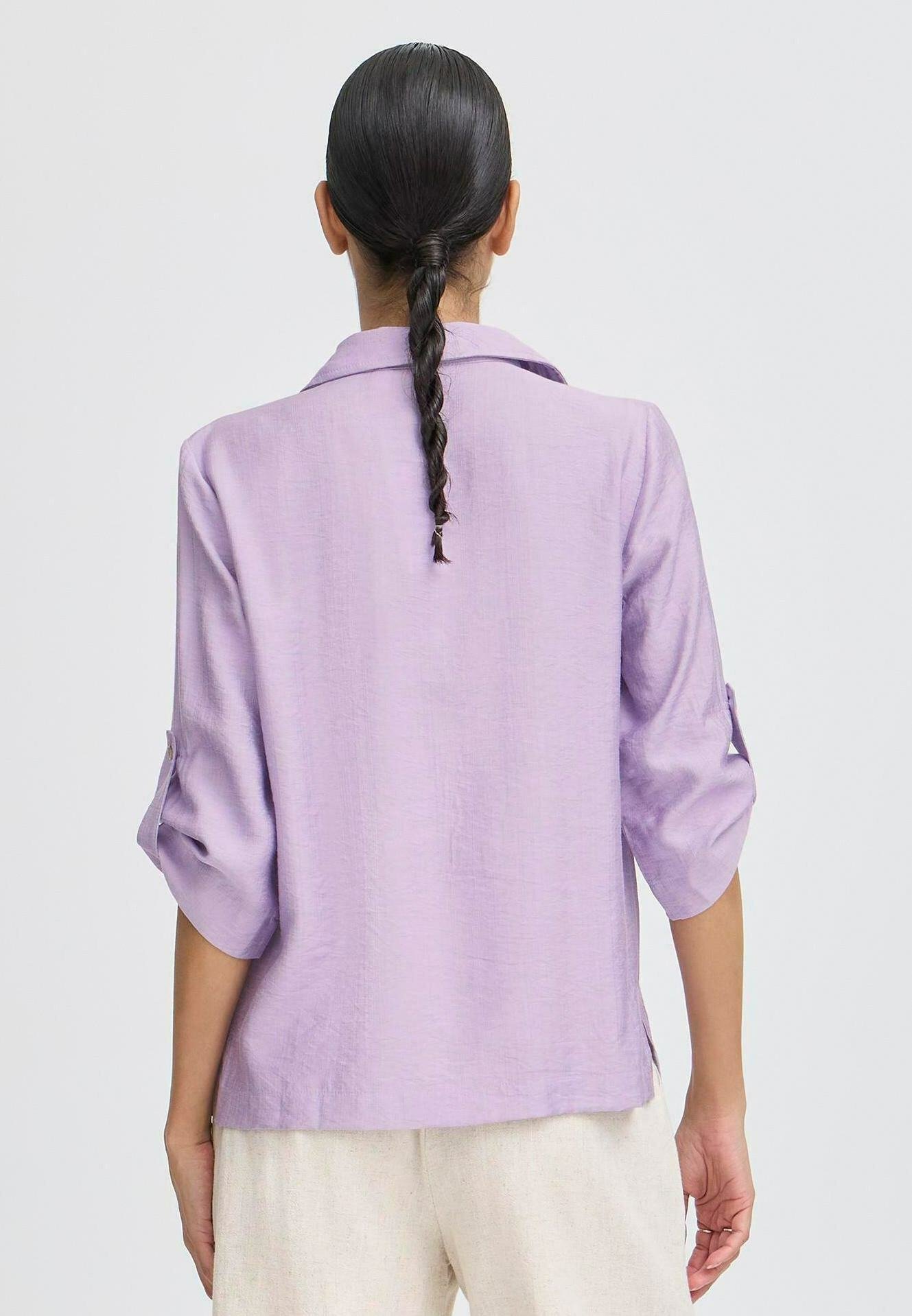 b.young BYJOANNIE - Blusa com botões - rosa roxa