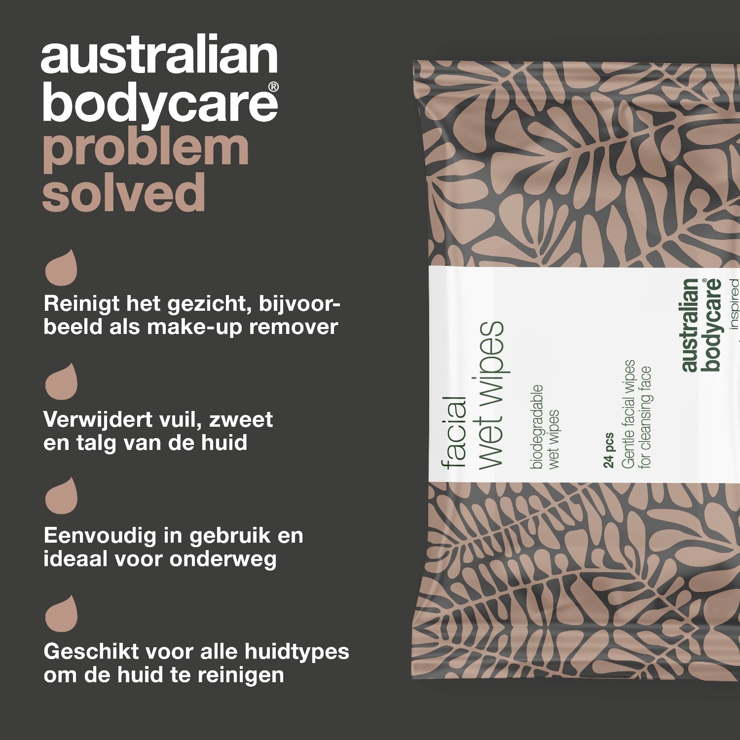 Australian Bodycare osvježavajuće maramice za lice, 24 komada - 1 komad