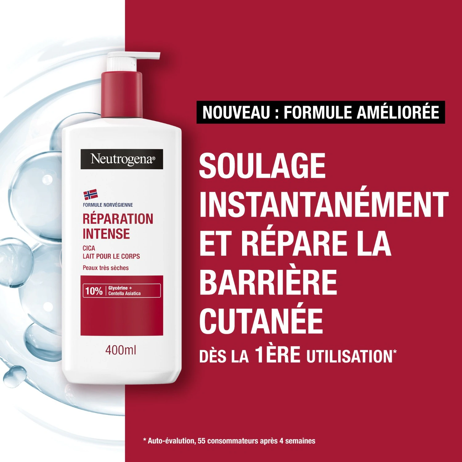 Neutrogena Lait pour le corps Réparation Intense Cica