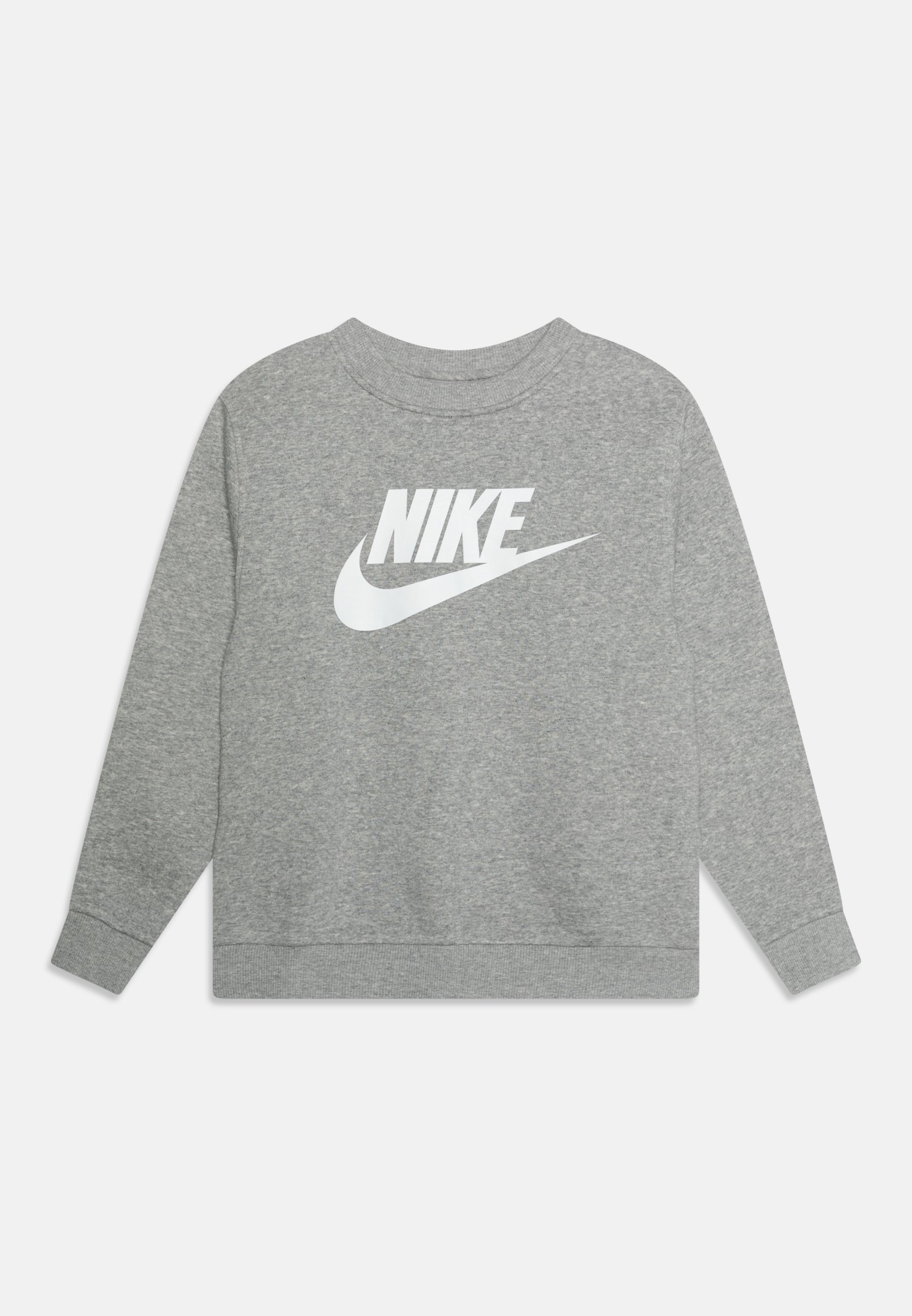 Felpa Nike Sportswear CLUB CREW - grigio scuro mélange/bianco