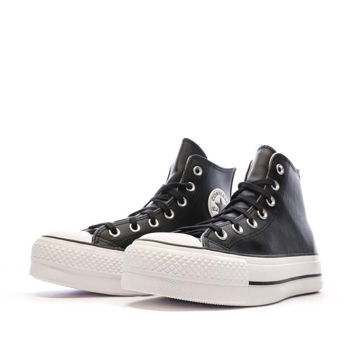 Zapatillas Converse Platform de piel hasta la rodilla - CONVERSE - Mujer - Piel - Negro - Plataforma