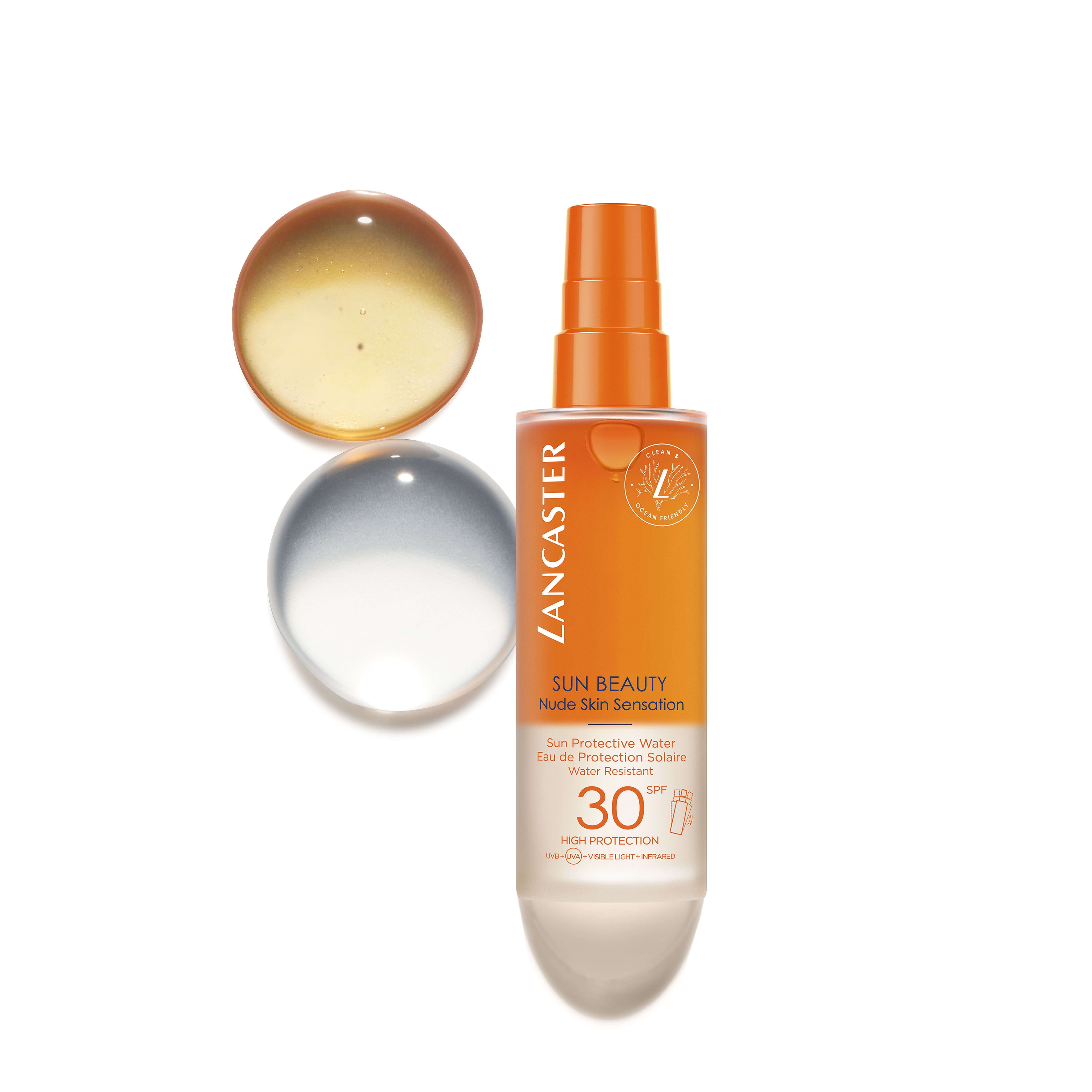 „Sun Beauty Nude Skin Sensation“ apsauginis vanduo nuo saulės SPF30 Kūno apsauga