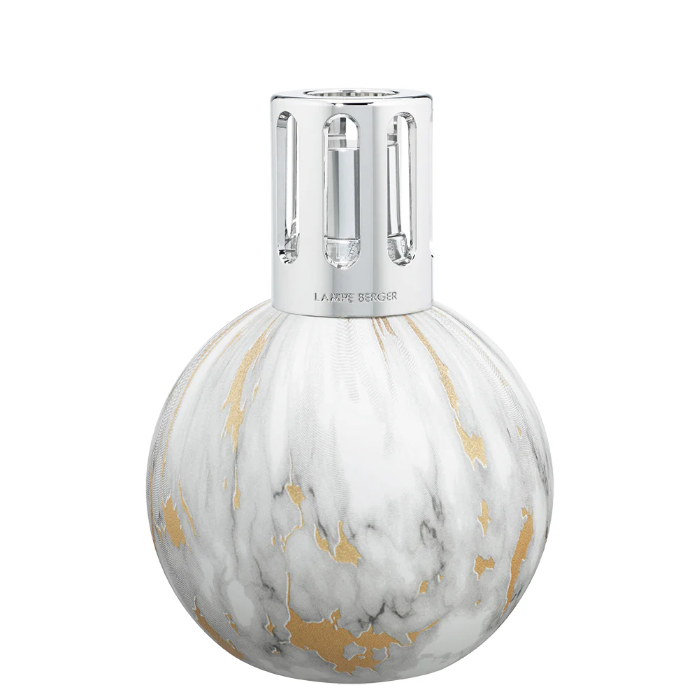 Lampe Marbrures Blanche - Lampada Catalitica