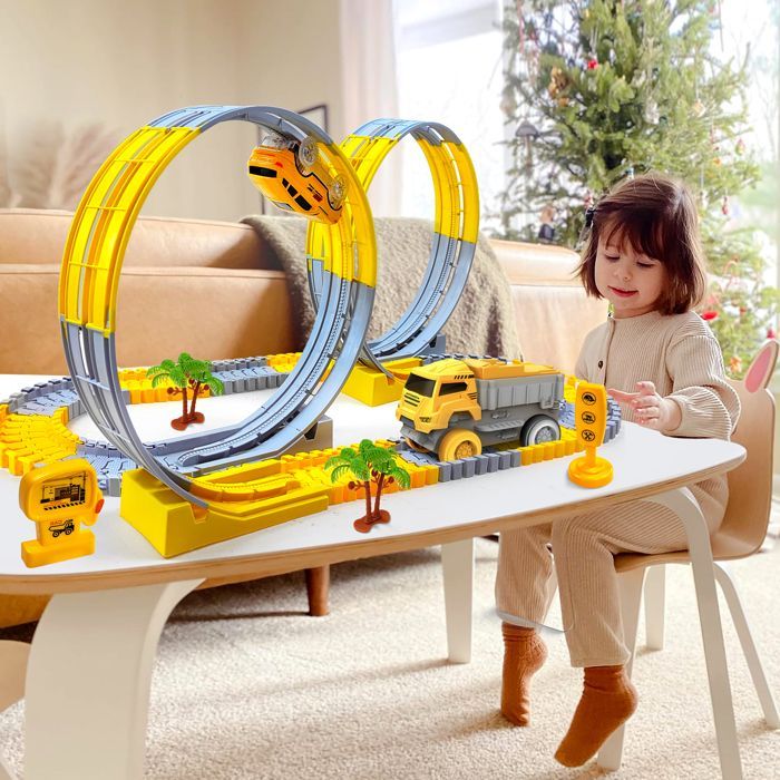 Pista para coches eléctricos TIDUCEL - 234 piezas - Juguete educativo - Unisex - A partir de 2 años