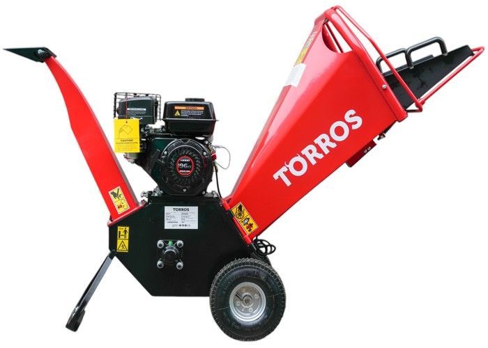 Cippatrice professionale a benzina Torros HHK84 da 6,5 CV 212 cc con avviamento manuale da 100 mm.