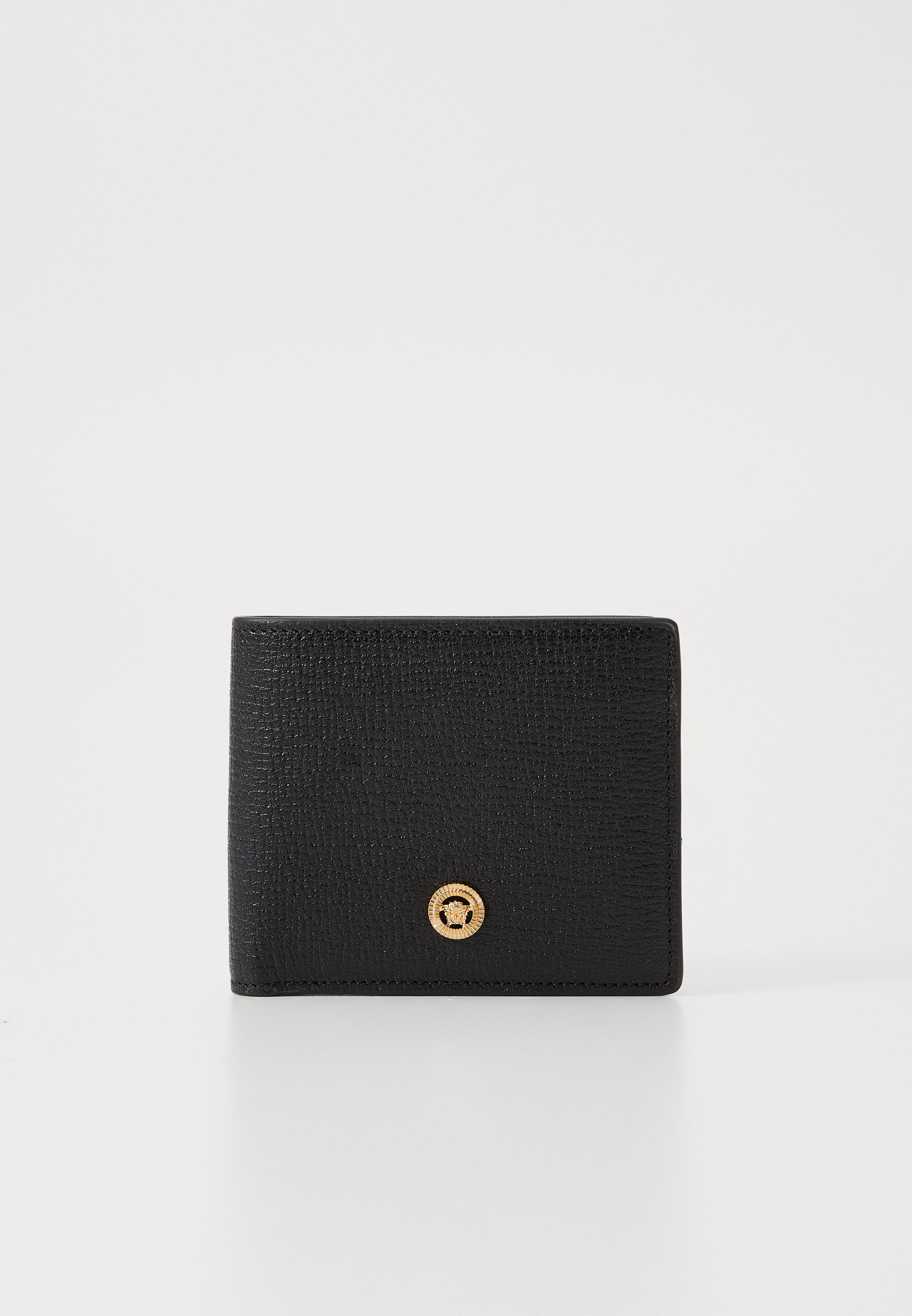 Versace BI FOLD WALLET UNISEX - Portemonnee - zwart/goudkleurig