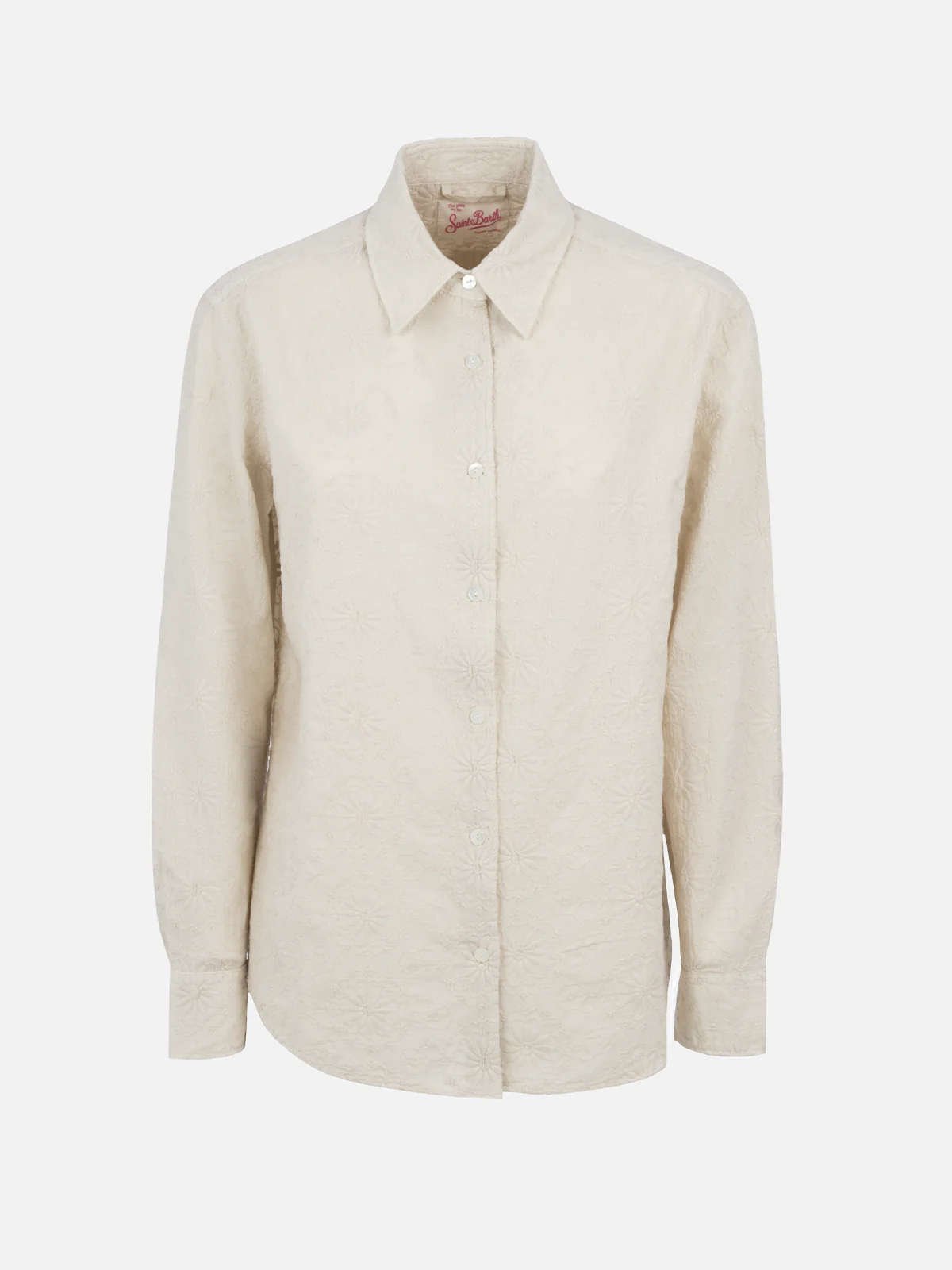 Chemise classique en coton Sangallo pour femme de Meredith