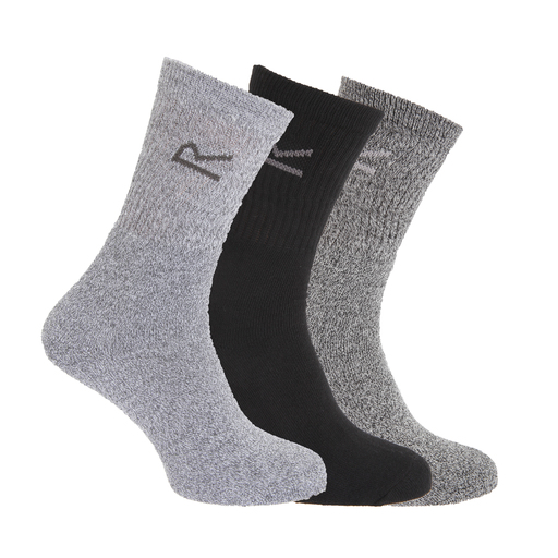  Calcetines Casuales Modelo Cotton Rich Coleccion Great Outdoors Caballero Regatta (gris
