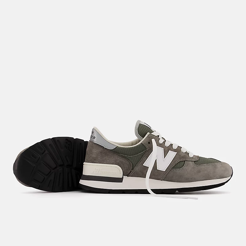 Męskie buty MADE in USA 990v1 Core – szare z białym