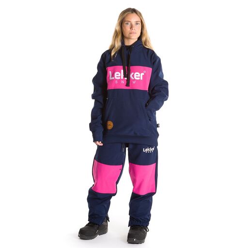 Moletom 10 K Lekkker Snow Azul Marinho Rosa