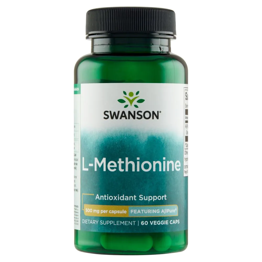 Swanson Ajipure L-Metionina 500 mg Kapsułki