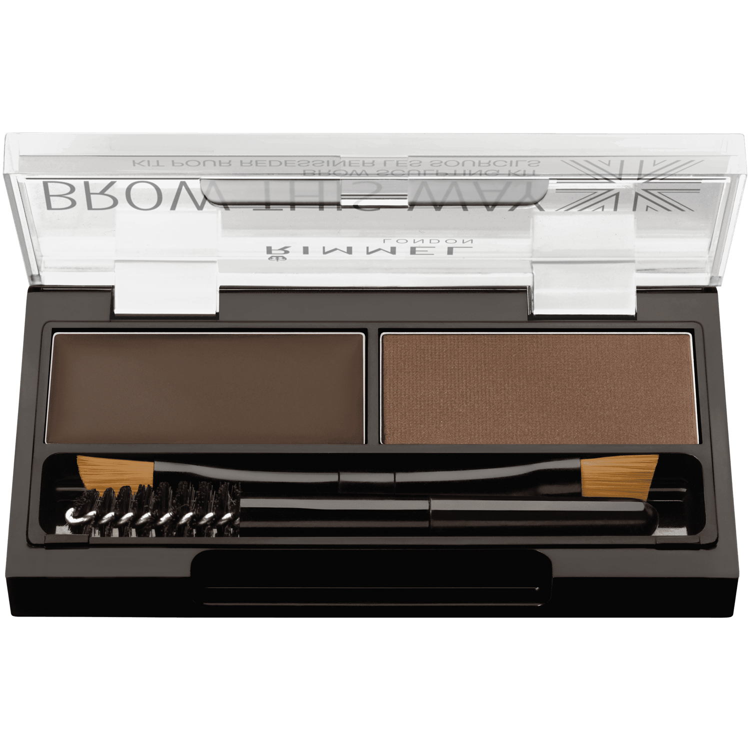 Palette per sopracciglia Rimmel Dark Brown 003 2,4 g Brow This Way