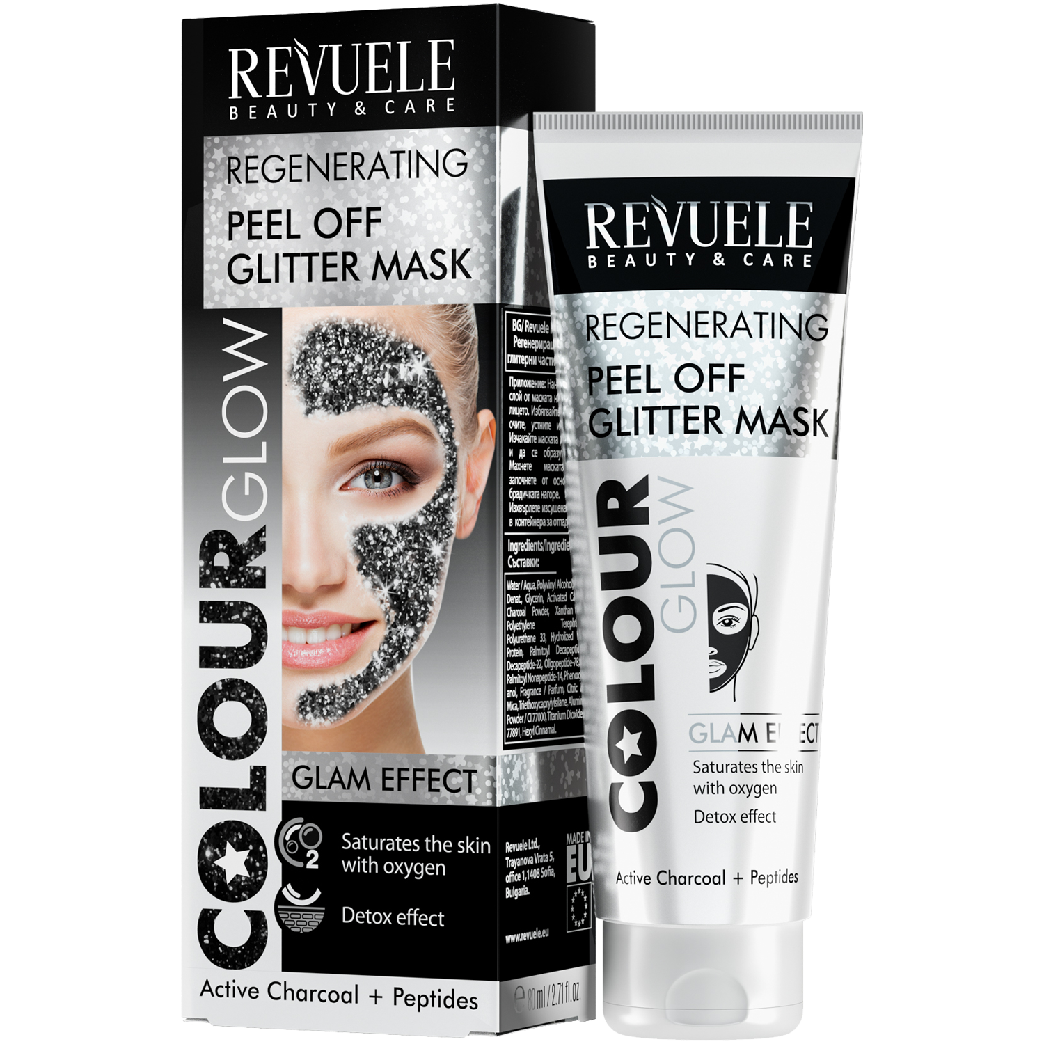 Revuele maska za lice koja se skida 80ml Colour Glow