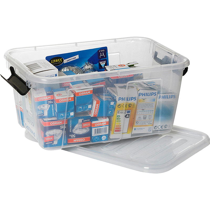 Oppbevaringsboks til hjemmet Oppbevaringsboks med lokk 8 liter L34,5 x B22,5 x H15,8 cm